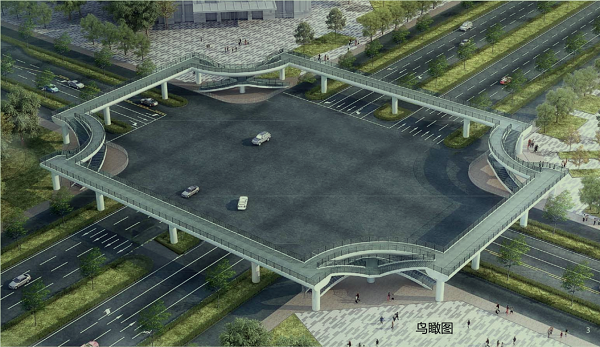 过街人行天桥效果图.png 过街人行天桥效果图.png